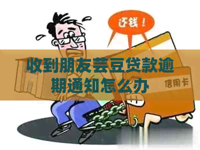 收到朋友芸豆贷款逾期通知怎么办