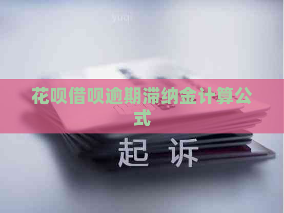 信用卡网贷逾期滞纳金计算公式