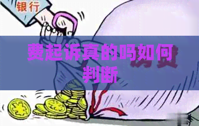 费起诉真的吗如何判断
