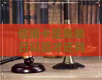 信用卡是账单日以后才还吗