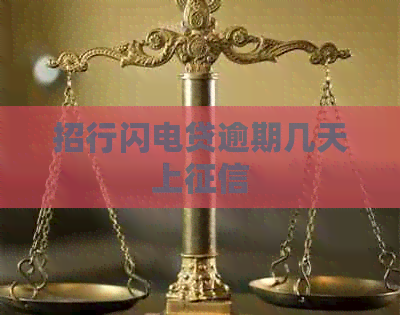 招行闪电贷逾期几天上