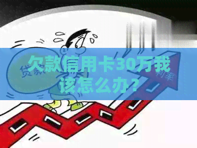 欠款信用卡30万我该怎么办？