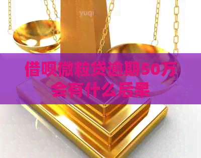网贷微粒贷逾期50万会有什么后果