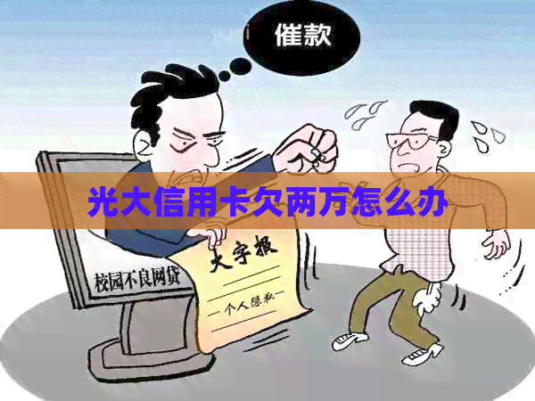 光大信用卡欠两万怎么办