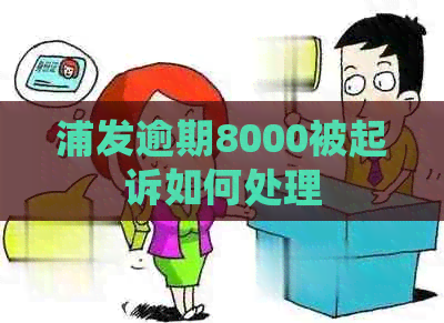 浦发逾期8000被起诉如何处理