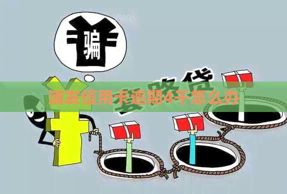 浦发信用卡逾期4千怎么办