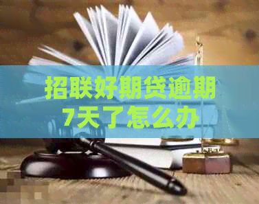 招联好期贷逾期7天了怎么办