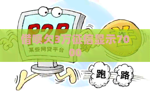 网贷欠3万显示7000