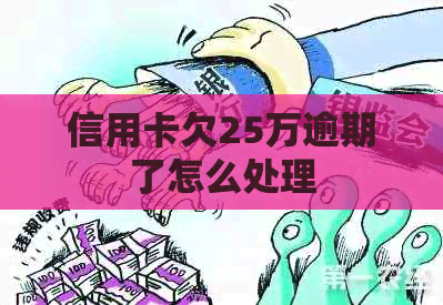 信用卡欠25万逾期了怎么处理