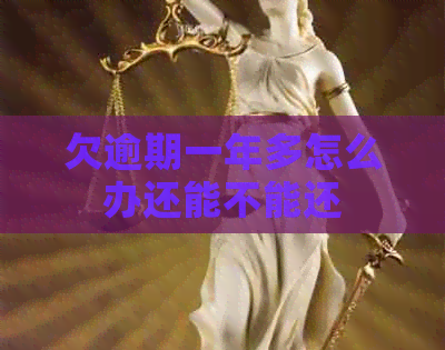 欠逾期一年多怎么办还能不能还