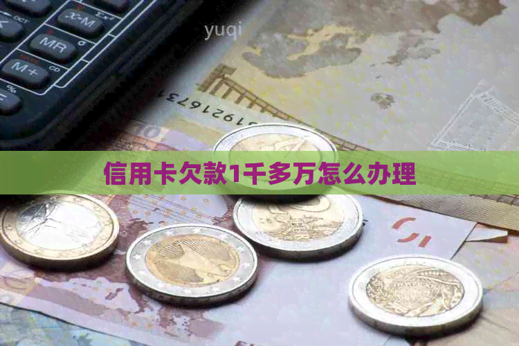 信用卡欠款1千多万怎么办理 信用卡欠款1千多万怎么办理