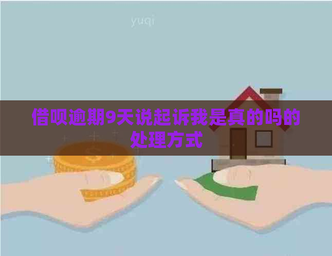 网贷逾期9天说起诉我是真的吗的处理方式