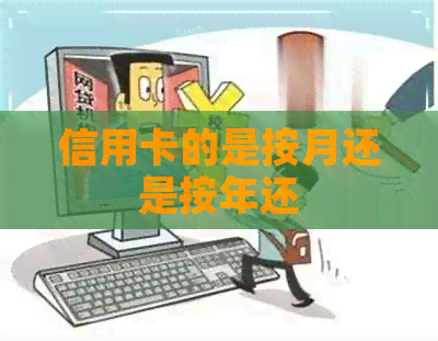 信用卡的是按月还是按年还