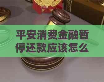 平安消费金融暂停还款应该怎么处理 平安消费金融暂停还款应该怎么处理