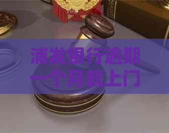 浦发银行逾期一个月就上门如何处理