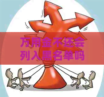 万用金不还会列入黑名单吗有什么后果