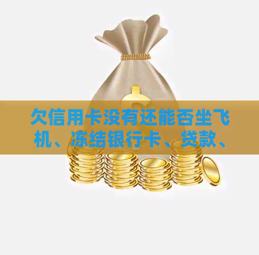 欠信用卡没有还能否坐飞机、冻结银行卡、贷款、迁户口和考驾照？-欠信用卡坐不了飞机吗?