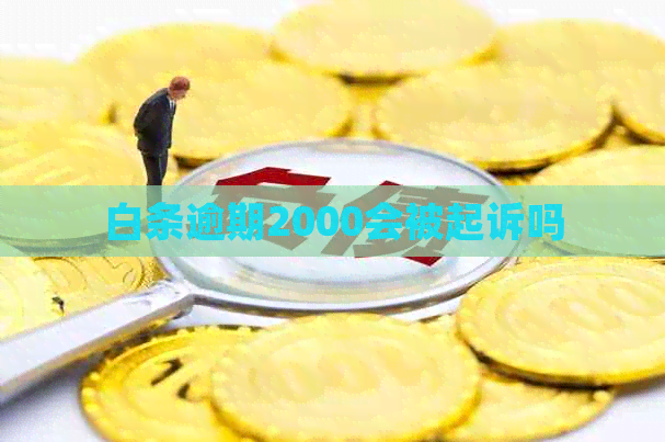 白条逾期2000会被起诉吗