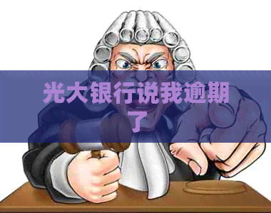 光大银行说我逾期了