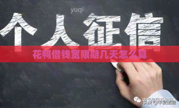 花鸭借钱宽限期几天怎么算