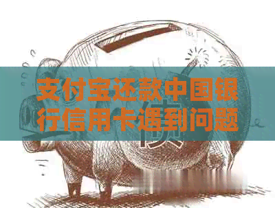 支付宝还款中国银行信用卡遇到问题怎么办