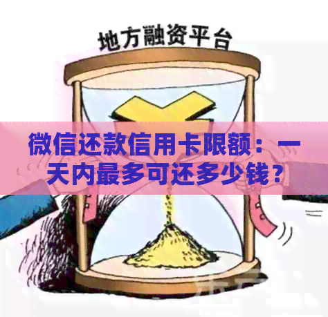 微信还款信用卡限额：一天内最多可还多少钱？