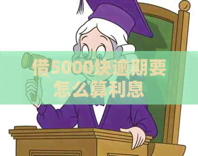 借5000块逾期要怎么算利息
