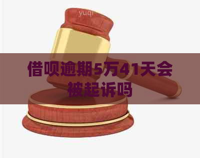 网贷逾期5万41天会被起诉吗