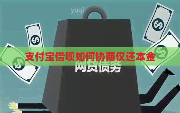 支付宝网贷如何协商仅还本金