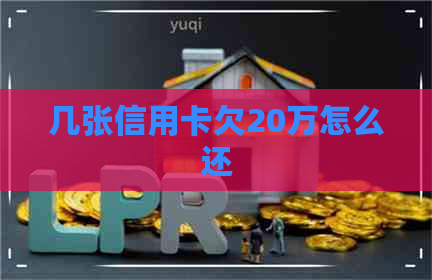 几张信用卡欠20万怎么还