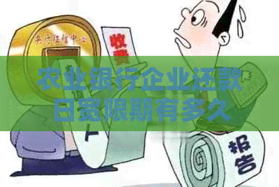 农业银行企业还款日宽限期有多久