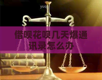 网贷信用卡几天爆通讯录怎么办