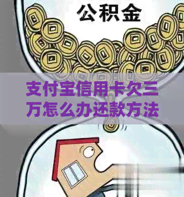 支付宝信用卡欠三万怎么办还款方法及流程