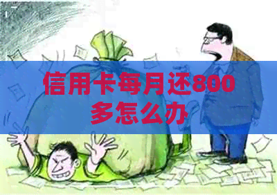 信用卡每月还800多怎么办