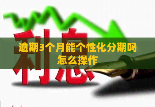 逾期3个月能个性化分期吗怎么操作