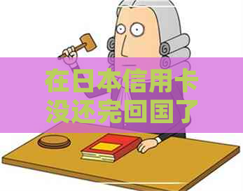 在信用卡没还完回国了