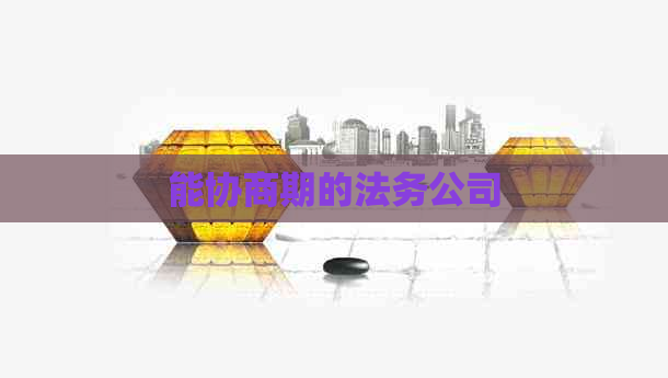 能协商期的法务公司