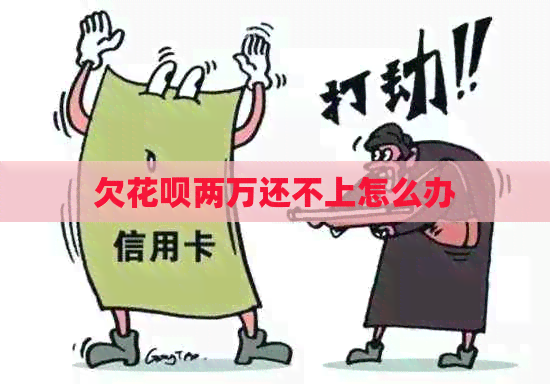 欠信用卡两万还不上怎么办