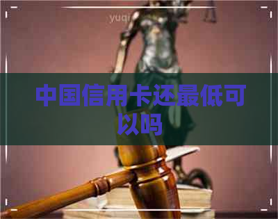 中国信用卡还更低可以吗