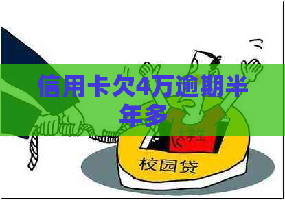 信用卡欠4万逾期半年多