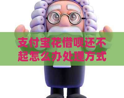 支付宝花网贷还不起怎么办处理方式