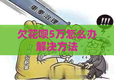 欠信用卡5万怎么办解决方法