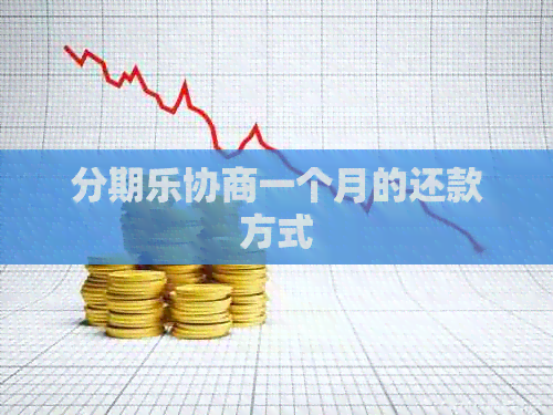 协商一个月的还款方式