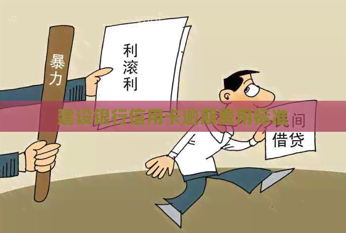 建设银行信用卡逾期费用标准