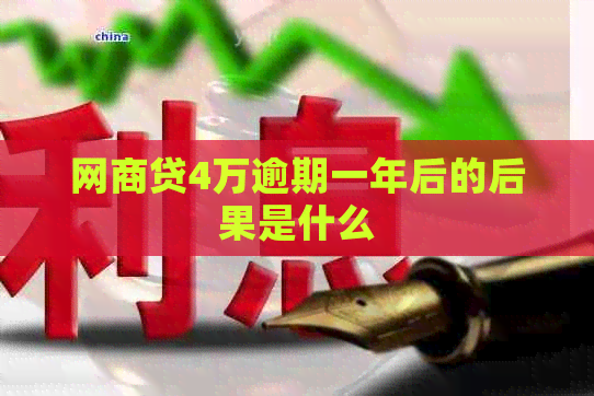 网贷4万逾期一年后的后果是什么