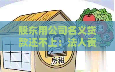股东用公司名义贷款还不上：法人责任、个人信誉影响与解决办法