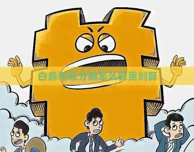 白条利息分期怎么算更划算