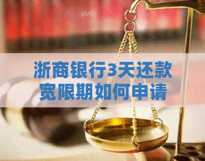 浙商银行3天还款宽限期如何申请