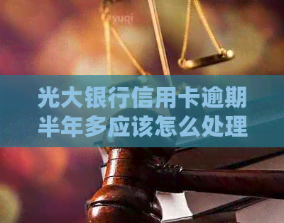 光大银行信用卡逾期半年多应该怎么处理