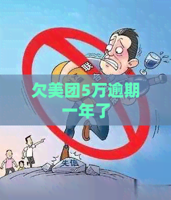 欠美团5万逾期一年了